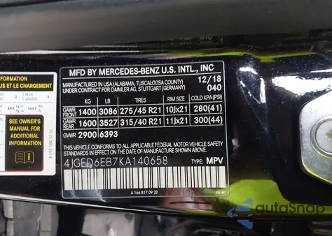 2019 Mercedes-Benz Amg Gle 43 Coupe 4Matic from USA, damaged, VIN 4JGED6EB7KA140658